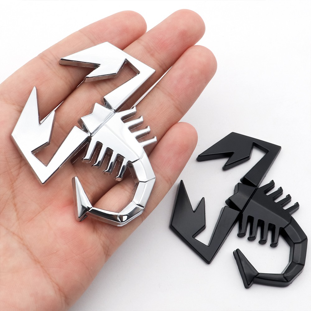 3D Escorpião Logotipo Do Corpo Etiqueta Carro De Metal Adesivo De Zero Decorativo Adequado Para Fiat Abarth Punto 124/125 500