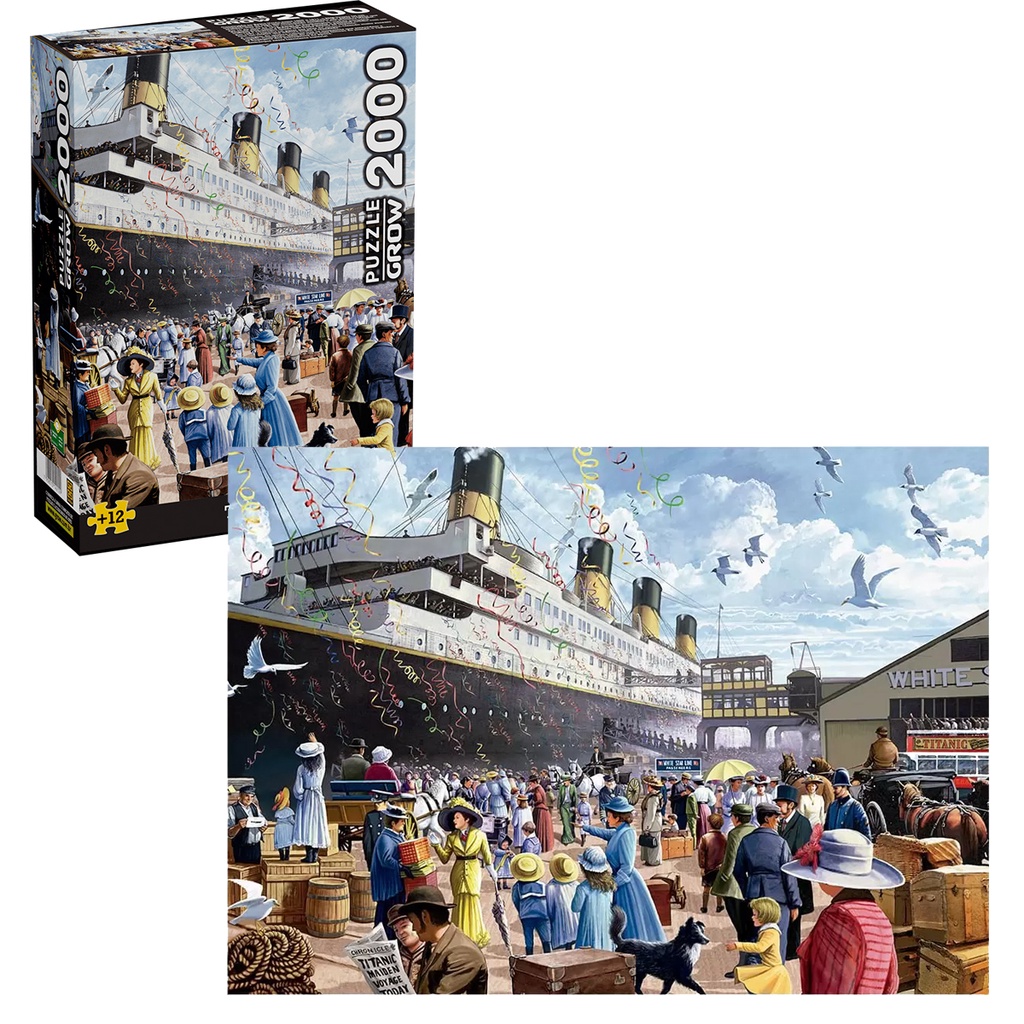 Quebra-Cabeça Puzzle Navio RMS Titanic 2000 Pçs Grow