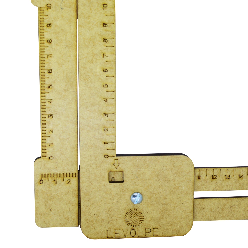Régua Gabarito Regulável Cabelo De Boneca 05 A 30cm - Mdf