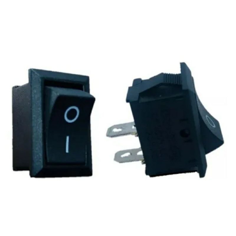 Botão Chave gangorra Quadrada On Off Liga/desliga 12v (2 Unidades)