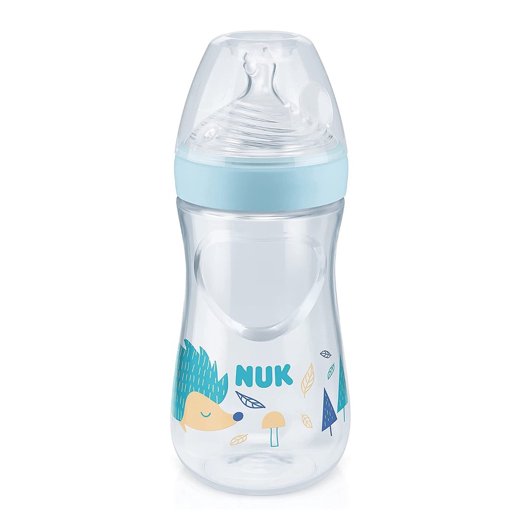 Mamadeira Anticólica Essence Smart Flow 270ml NUK - Azul em Oferta na Shopee