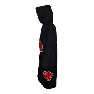 Manto Akatsuki Com Capuz Sem Mascara Cosplay Naruto Fantasia Anime Capa Itachi em Oferta na Shopee