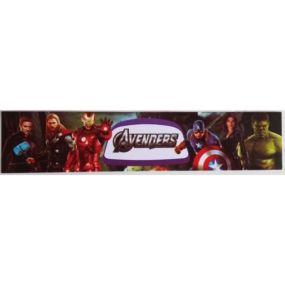 Adesivo Rotulo Garrafinha Vingadores (10 unidades)