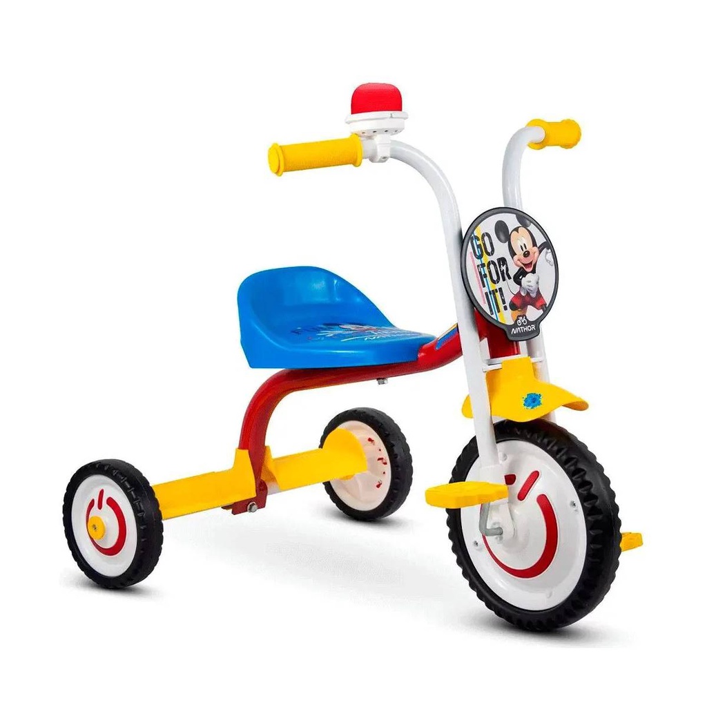 Triciclo Infantil Com Empurrador Motoca Passeio Bebê Azul