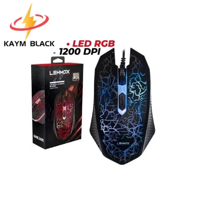 Mouse Gamer Óptico LEHMOX GT-M8 USB 4 Botões 3 Funções