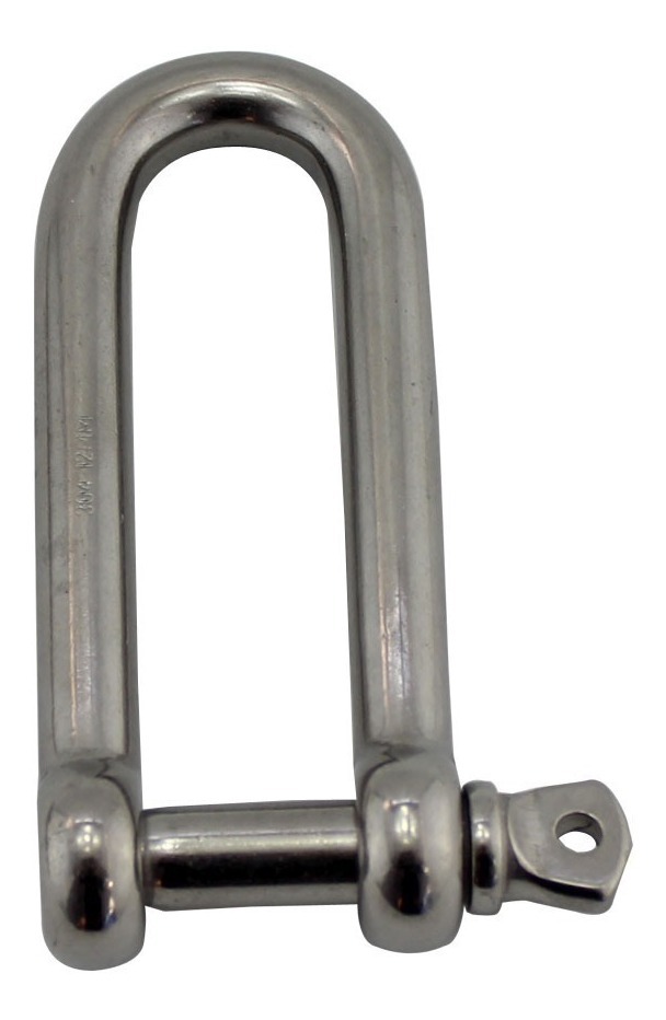 Tornel Manilha Longa Reta Em Aço Inox 10 X 80 Mm Carga 37 Kn