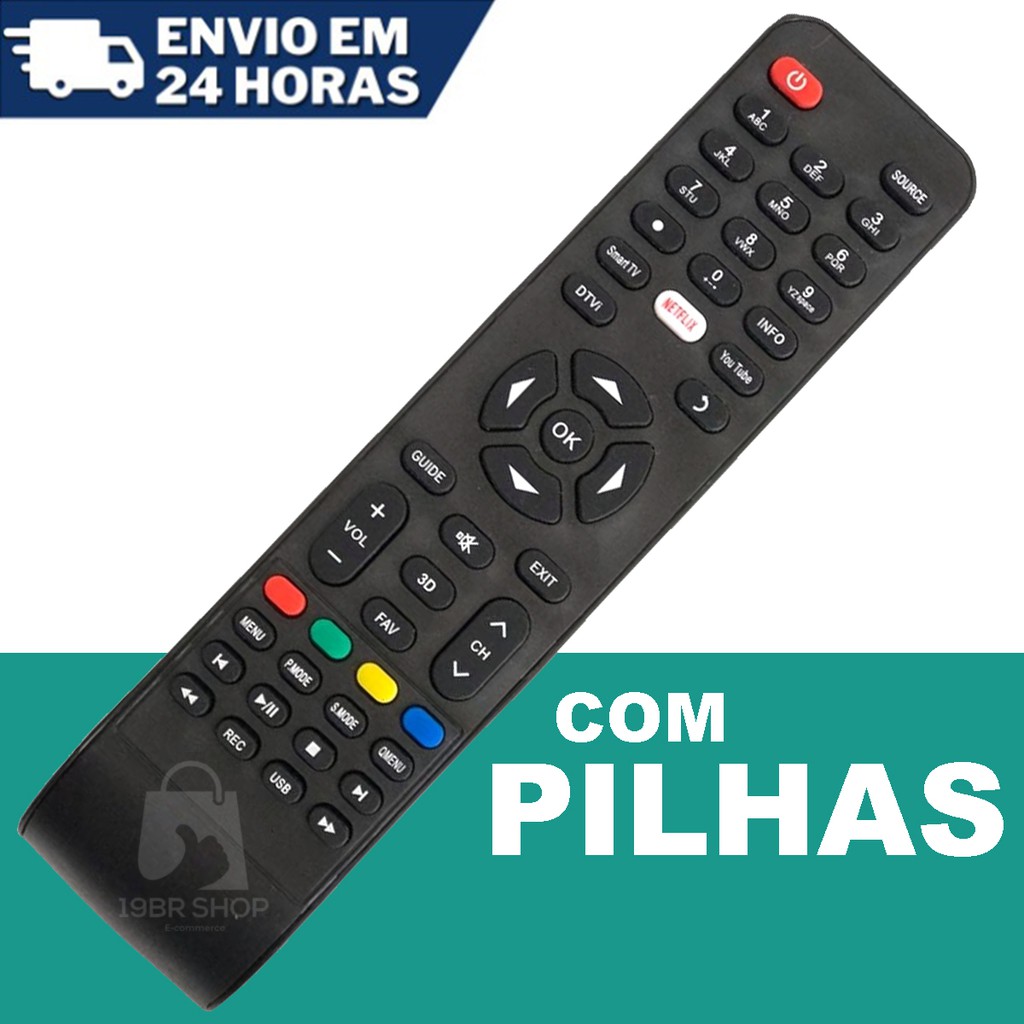 Controle Remoto Tv Lcdled Philco 92b Ph24 Ph24m Ph24r Ph24mb Ph24mr Ph32d Ph32m Ph32m2 Ph32m3 0679