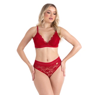 Conjunto De Renda Sem Bojo em Oferta na Shopee