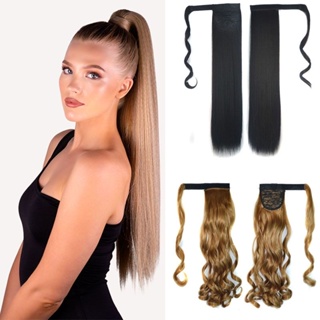 Aplique Rabo De Cavalo Fibra 100% Orgânico Liso e Ondulado em Oferta na Shopee