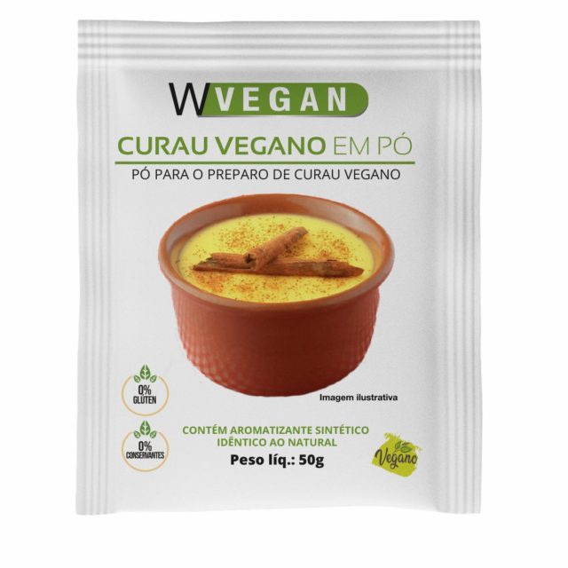 Curau Vegano em pó 50g Sachê WVegan Milho