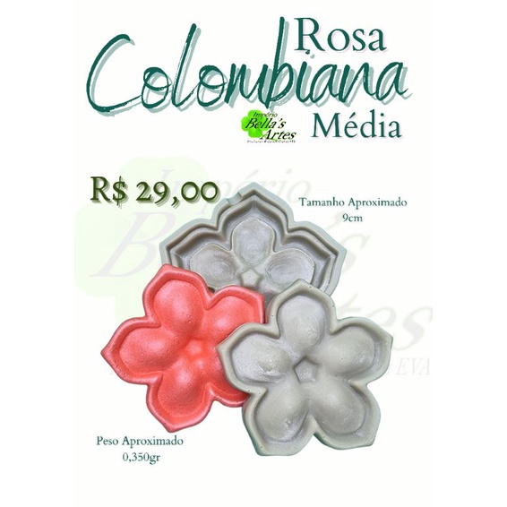 Frisador de EVA - Rosa Colombiana Media | Shopee Brasil