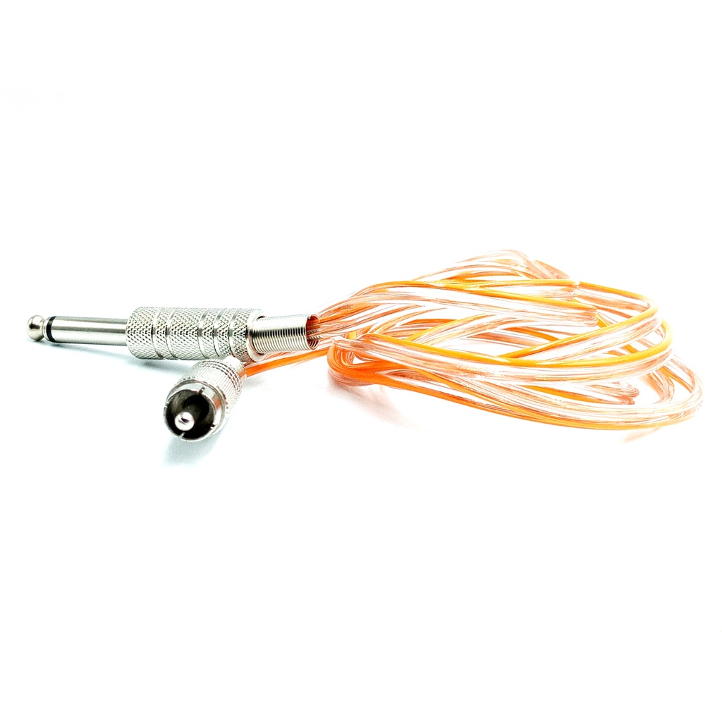 Cabo Rca Clip Cord Silicone para Maquina de Tatuagem Rotativa  Pen, Pop , Trixy , Cabo Silicone Flat Cod:0144