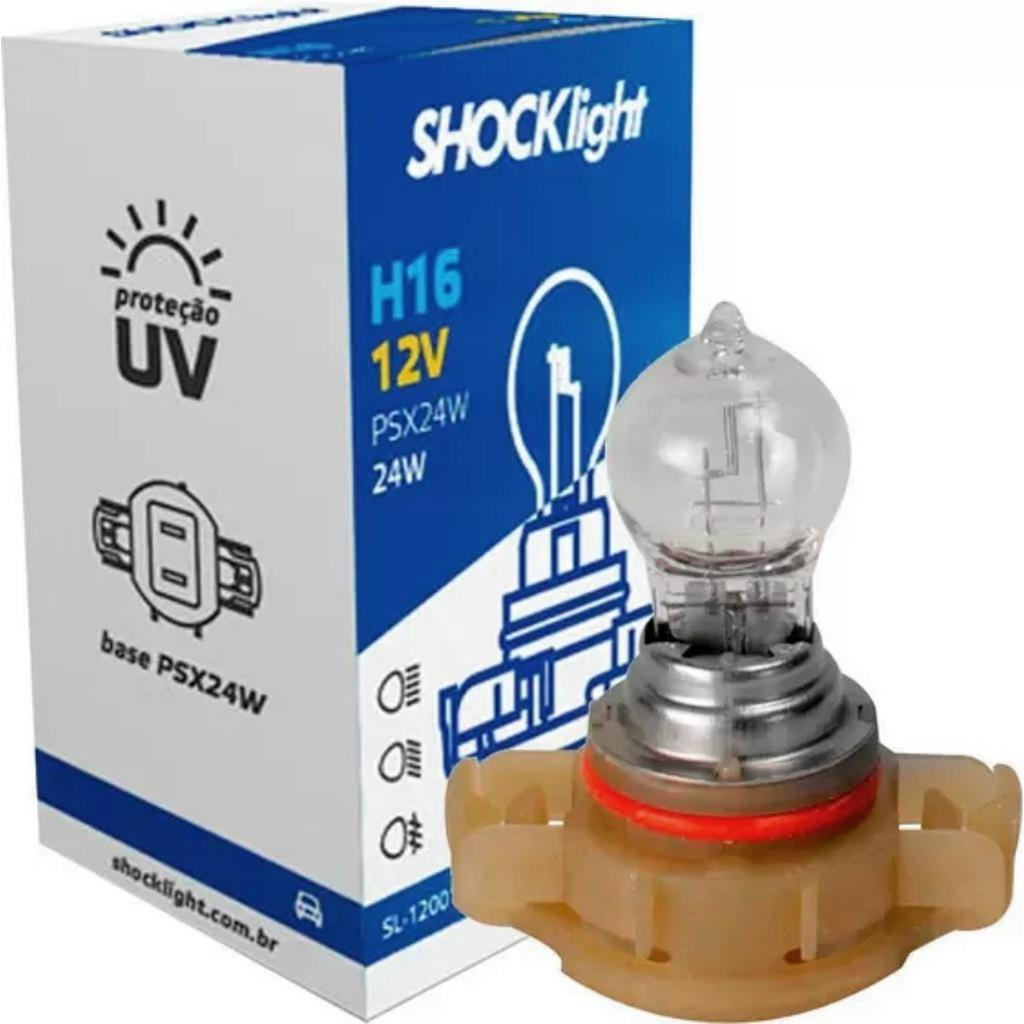 Lâmpada Halógena Shocklight Standart H16 24 Watts 12v - SL-120016 em Oferta na Shopee
