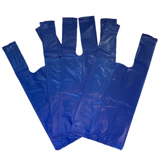 Sacola Plástica Reforçada Azul 40x50cm - 100 Unidades