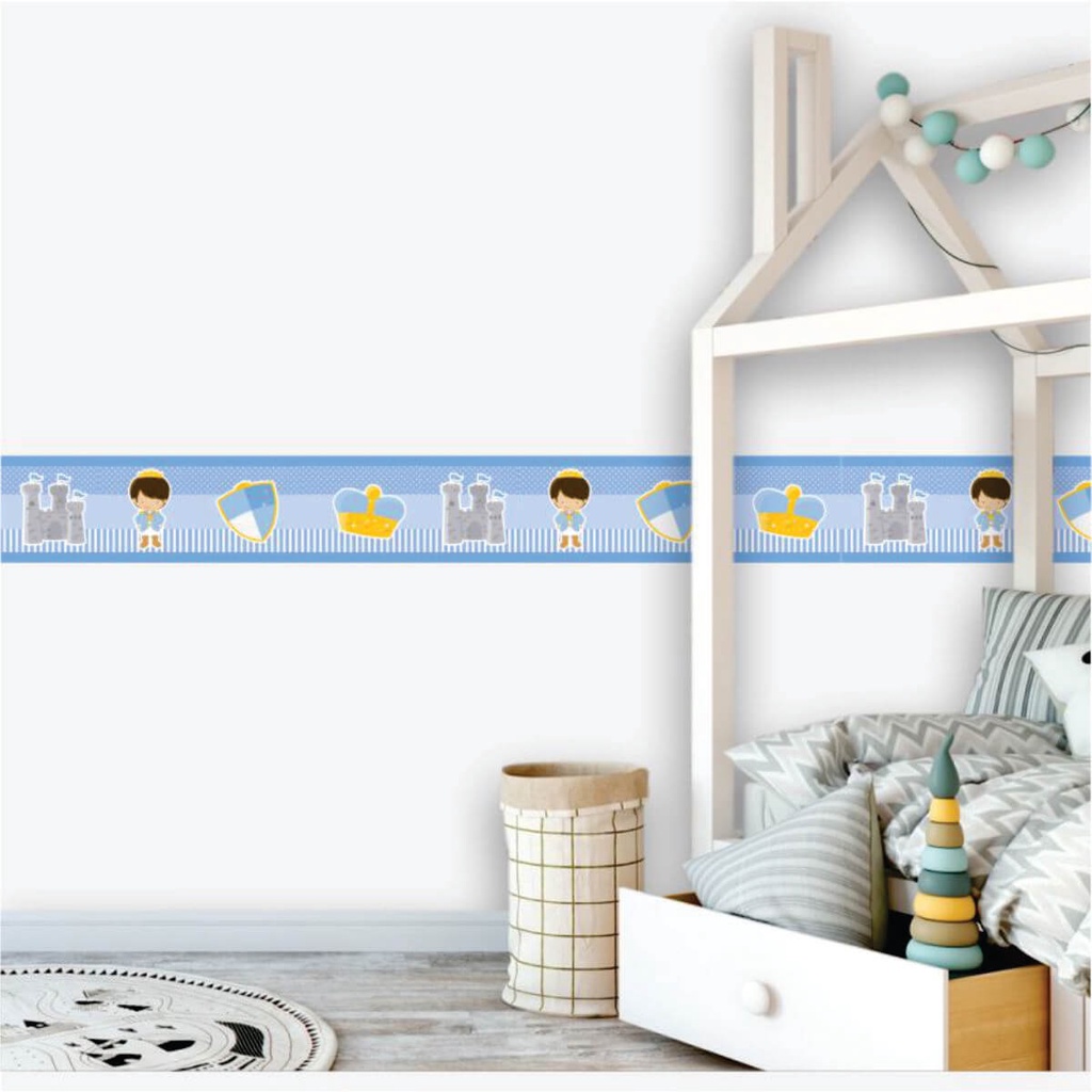 Faixa Decorativa Infantil Príncipe Decoração em Oferta na Shopee