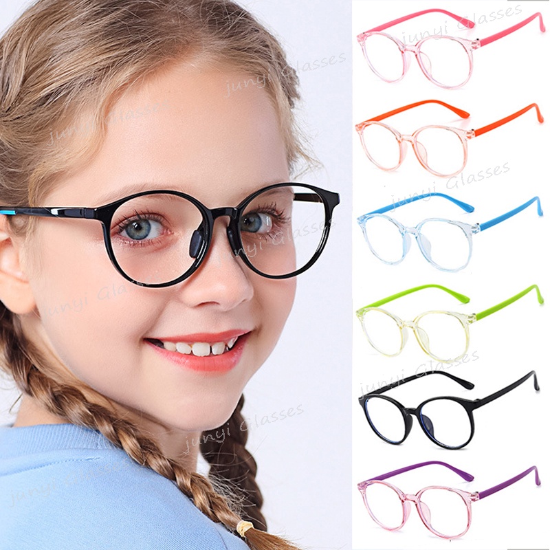 Óculos Redondos De silicone anti-Radiação Para Crianças De 3 A 12 Anos , Luz Azul De Proteção Os Olhos