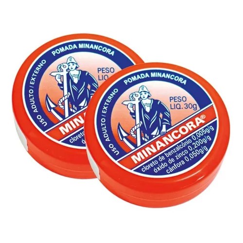 Minancora Pomada 30g Kit Com 2 Unidades em Oferta na Shopee