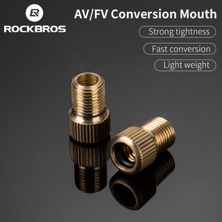 ROCKBROS Bicicleta Tubo Interno MTB Estrada FV/AV Bocal De Gás Cabeça De Conversão De Válvula Schrader Acessórios