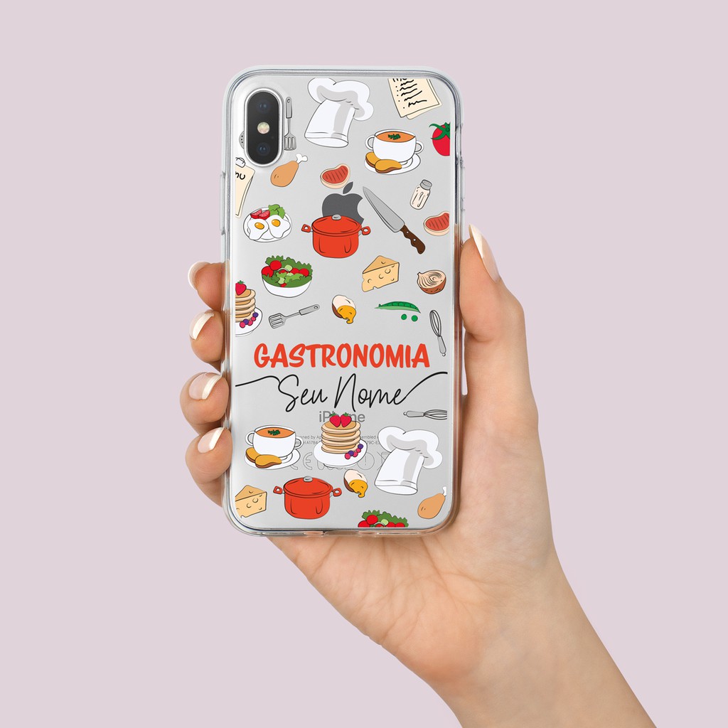 Capa Capinha de Celular Personalizada com sua Profissão - Gastronomia