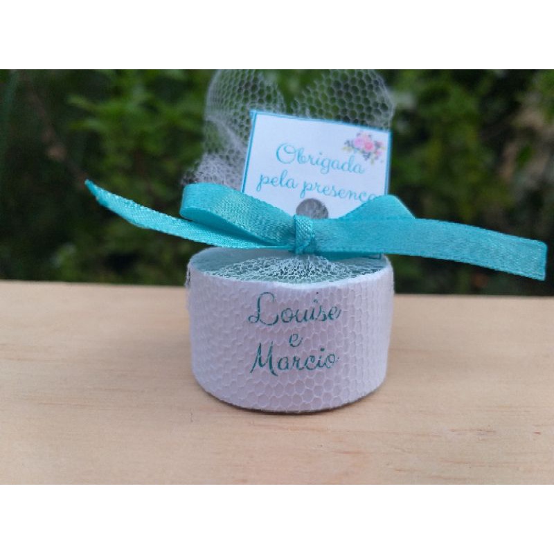Lembrancinha para casamento: Mini Velas aromáticas personalizadas 15g