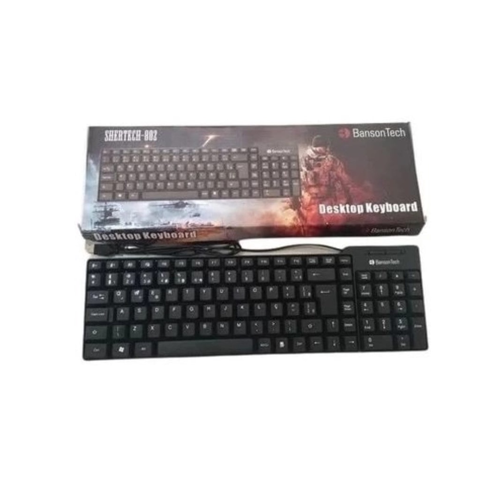 Teclado Com Fio Usb Banson Tech Preto Banson Tech Pc