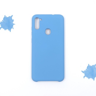 Capa Capinha Case Compatível Samsung Galaxy A11 Silicone Colorida Aveludada Por Dentro