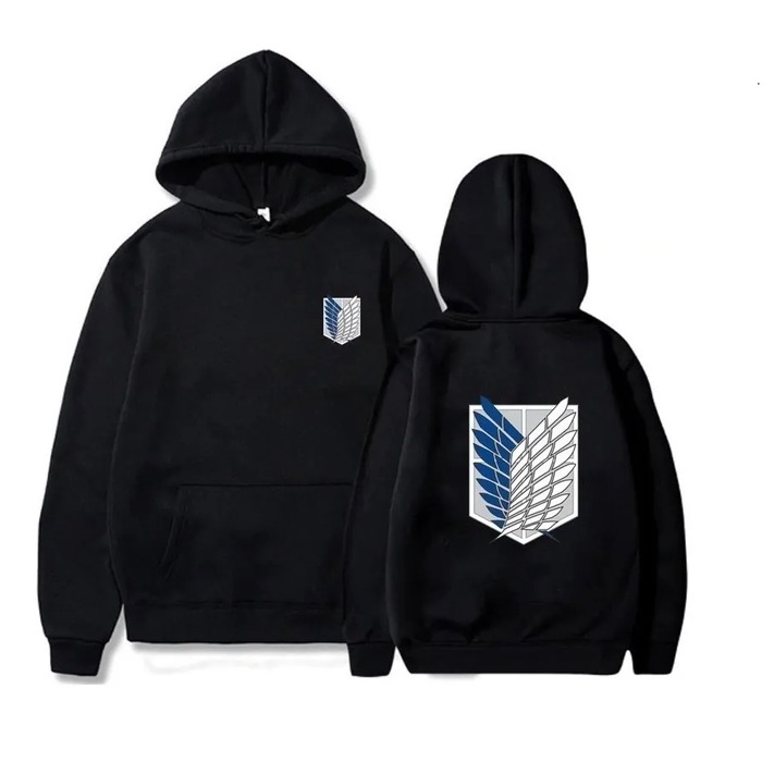 Moletom Casaco Blusa De Frio Attack On Titan Shingeki No Kyojin Anime Desenho. em Oferta na Shopee