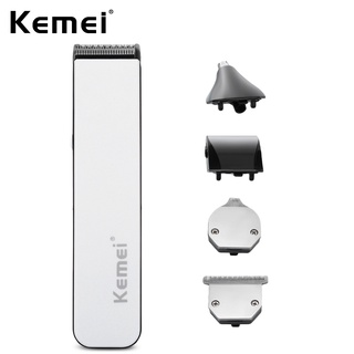 KEMEI Aparador De Pelos Elétrico Recarregável 5-Em-1 , Máquina Barbeador Nariz Barba