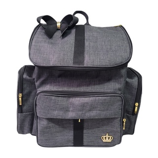 Mochila Bebe Maternidade G Luxo Preta Laço