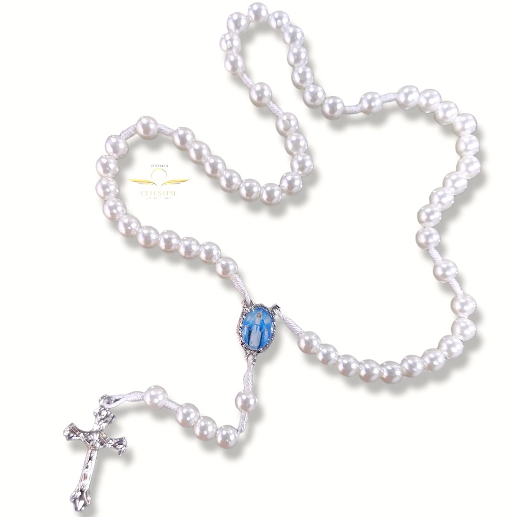 Terço Pérola Nossa Senhora Das Graças Promoção em Oferta na Shopee