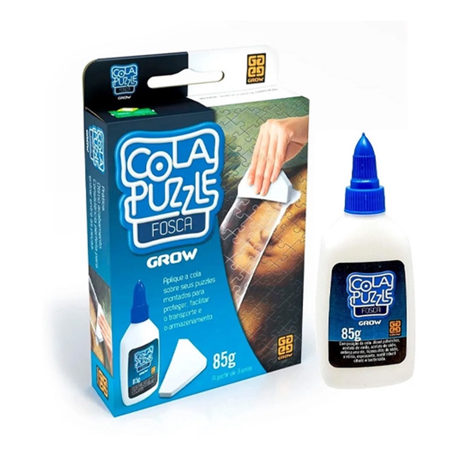 Cola de Peças Quebra Cabeça Fosca Puzzle 01430 - Grow em Oferta na Shopee