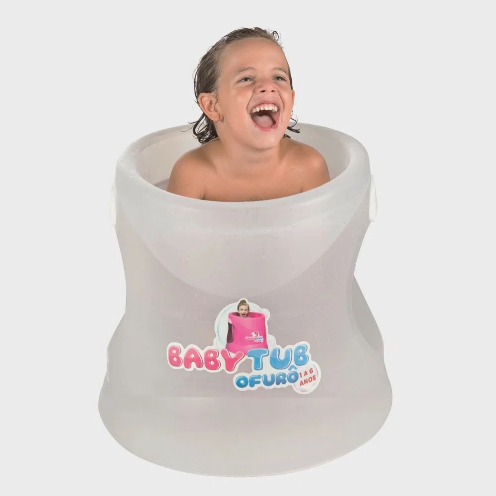 Banheira Ofuro Baby Tub Transparente Cristal 1 a 6 Anos Shopee Brasil