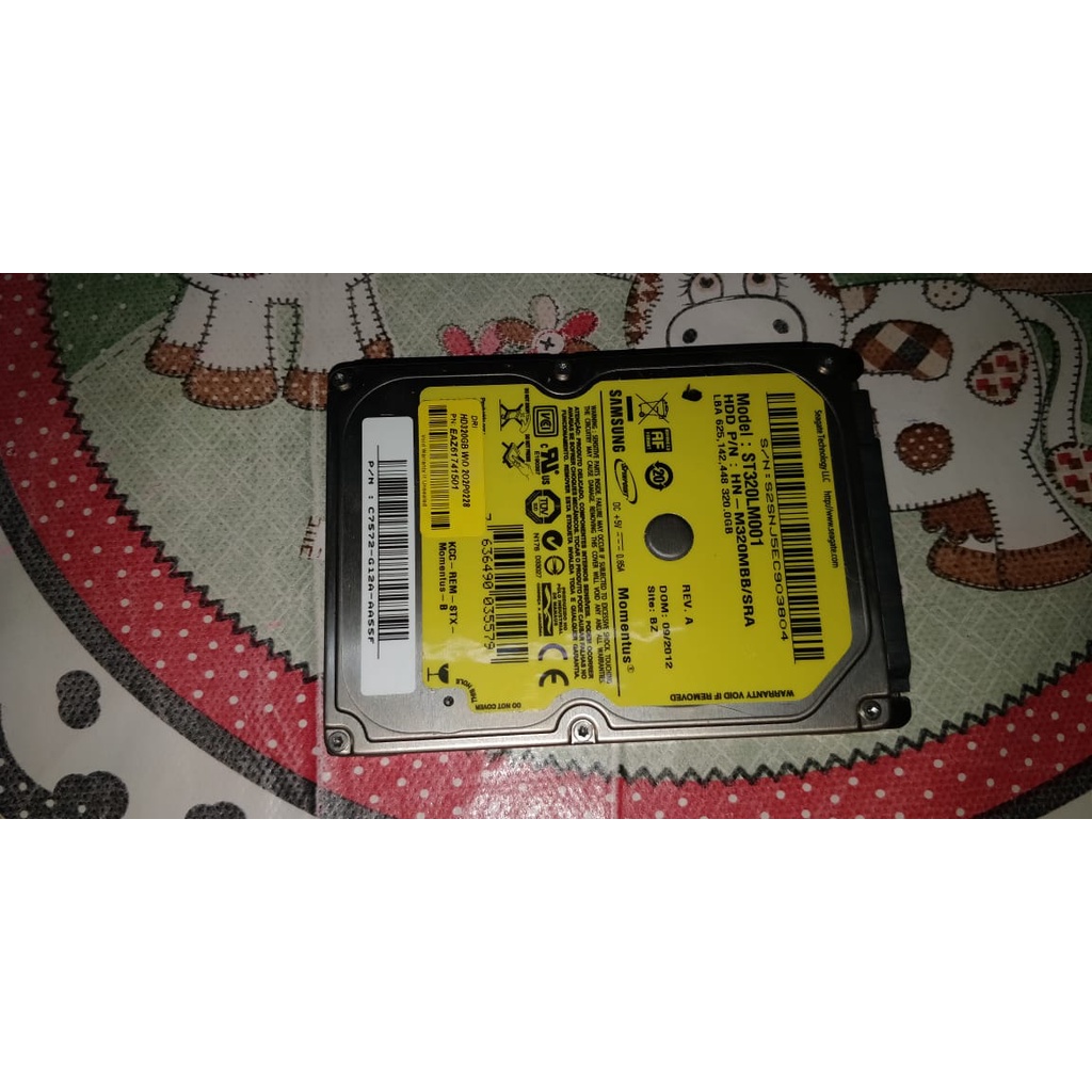 Hd Samsung 320gb Para Notebook Funcionando 100%