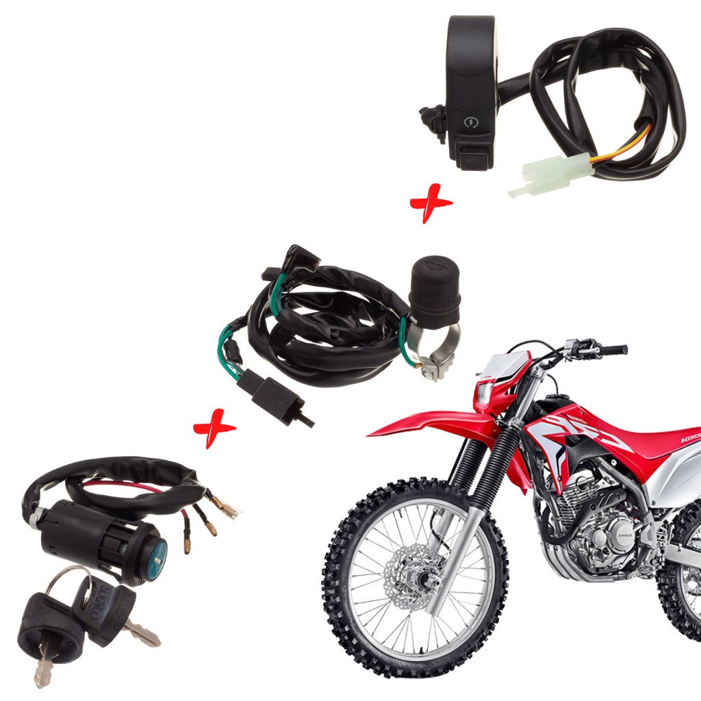 Chave Ignicao + Interruptor Partida + Corta Corrente Crf 230 em Oferta na Shopee