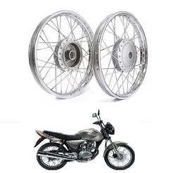 Par Roda Dianteira + Traseira Completa + Rolamento Honda Cg 125 Fan / Titan - 2000 / 08