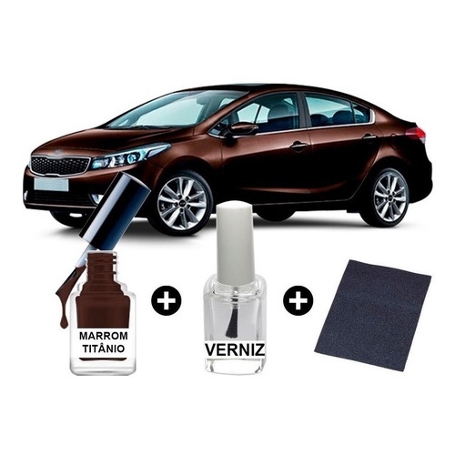 Tinta Tira Risco Automotiva Marrom Cerato Titanium
