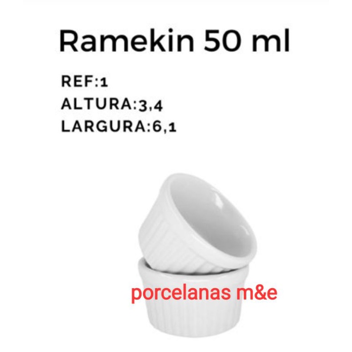 ramekim mini kit 36 peças porcelana 50 ml