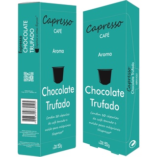 Cápsula Café Nespresso Capresso Chocolate Trufado 10 Unid. em Oferta na Shopee
