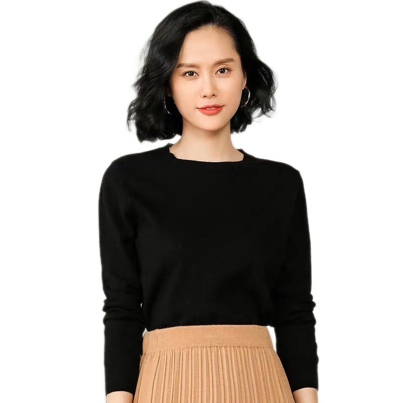 Blusa De Frio Casaco Feminino Suéter Basica Tricô Cardigan Fechado gola Redondo