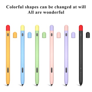 Soft Case For Samsung Tab S9 Ultra S6 Lite/S7/S8 Plus FE Touch Pen Tablet Fashion Luxury Contrast Color Casing em Oferta na Shopee