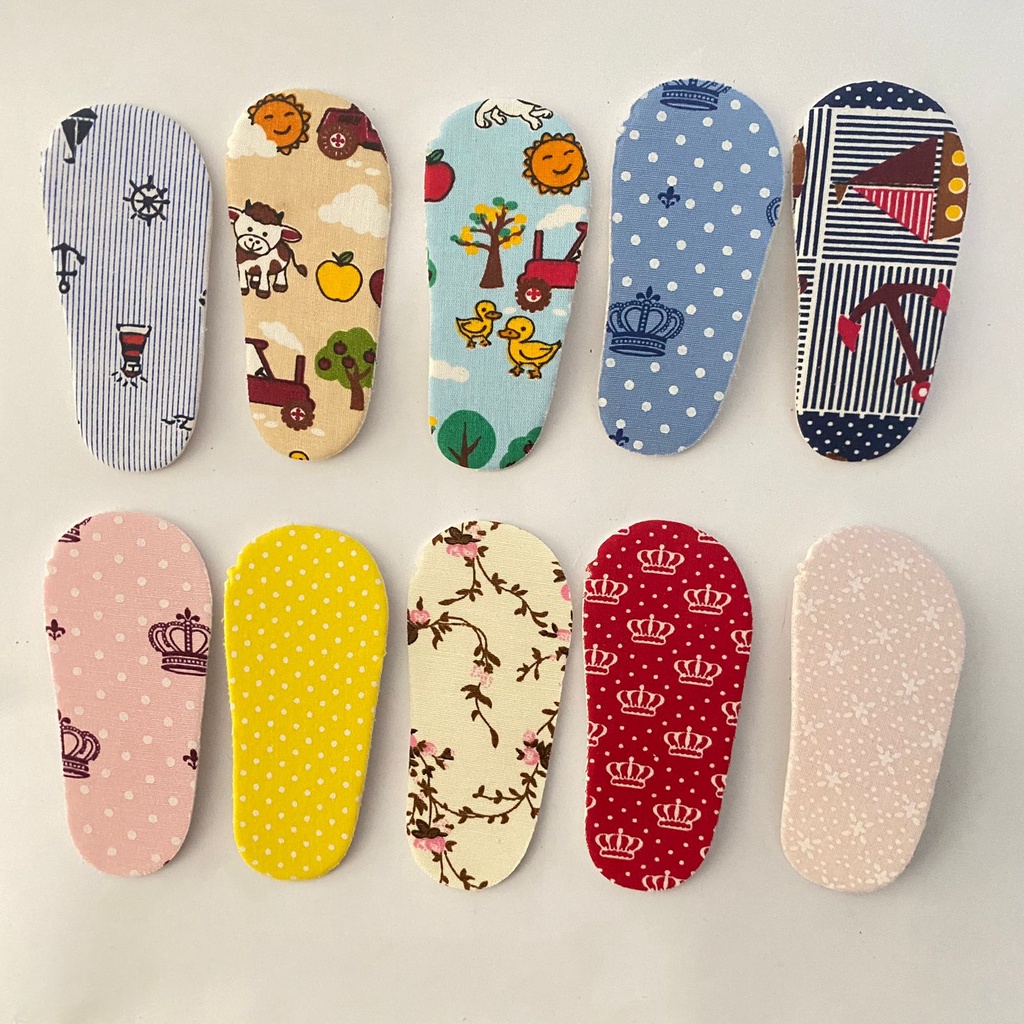 Palmilha EVA, forradas e Estampadas - Meninos/Meninas - 1 PAR