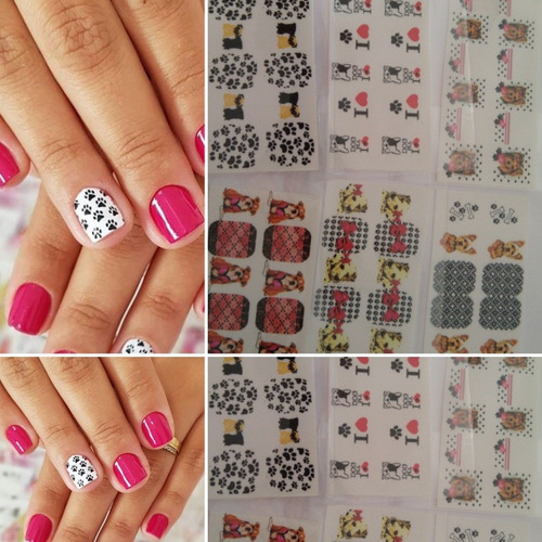 Amores Pet, Adesivos Para Unha Motivos Pet