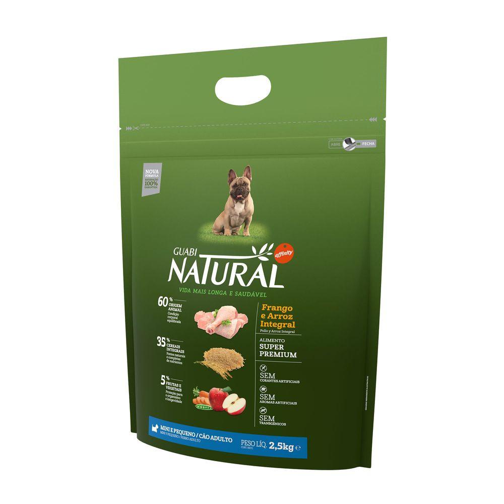 Ração Guabi Natural Cao Adulto Pequeno Frango/Arroz 2,5Kg