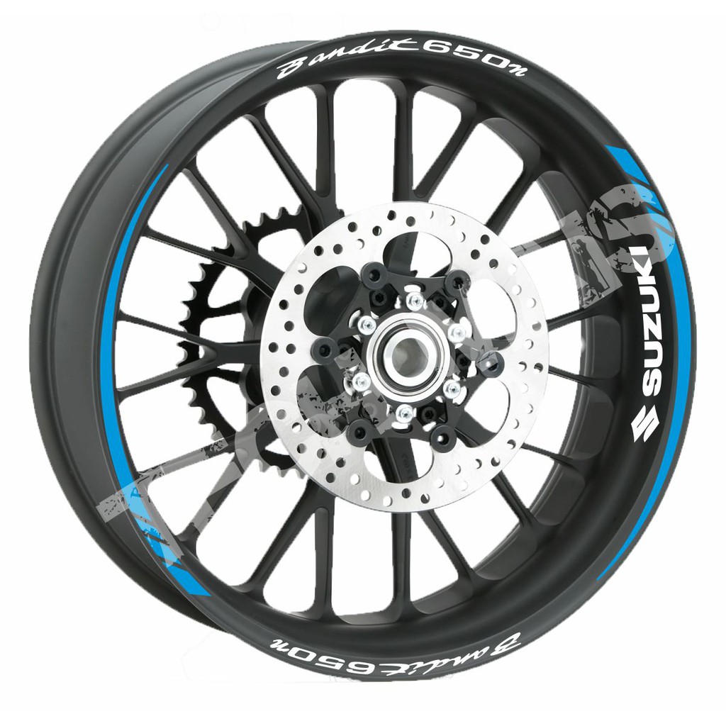 Kit Adesivos Refletivos de Frisos, Rodas para moto Bandit 650 n Bnadit 650n