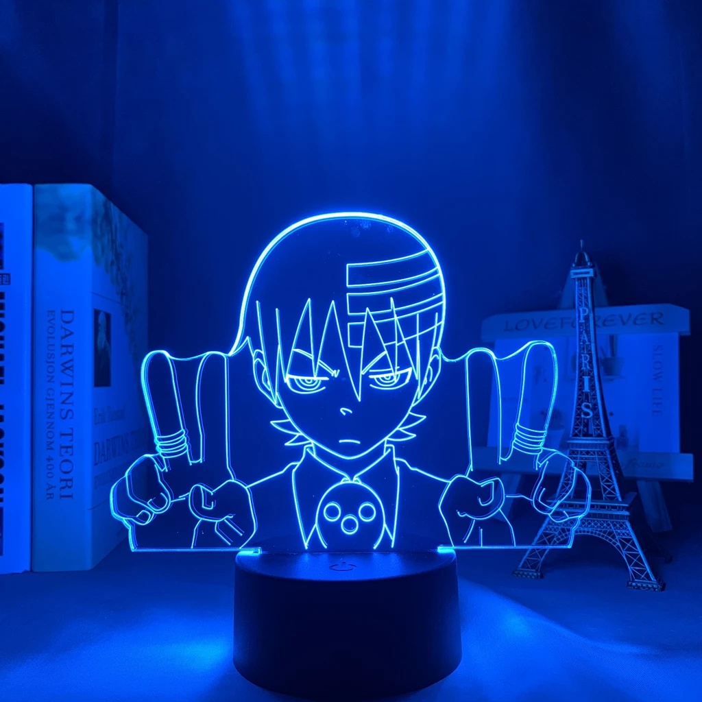 Anime Soul Eater Death Lâmpada Led Noturna