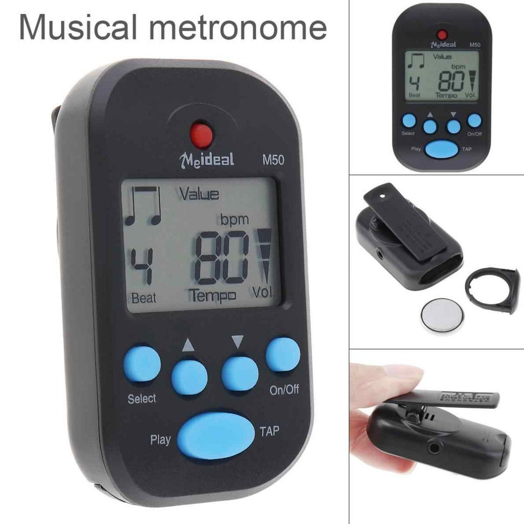 Metrônomo Digital Meideal Lcd M50 Mini | Shopee Brasil