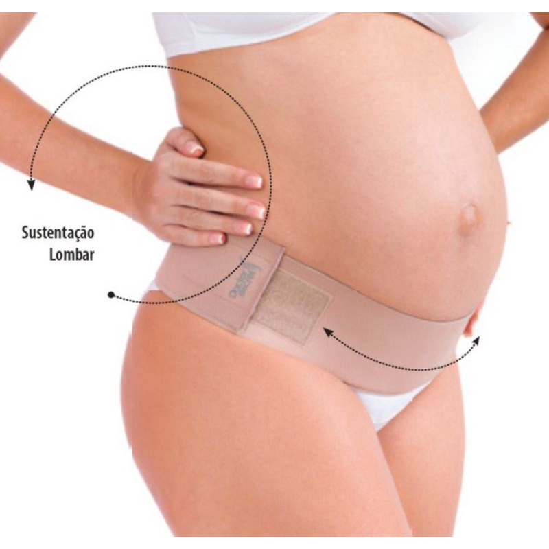Faixa Materna Para Sustentação Da Barriga Para Gestante Grávidas Com Regulagem Tamanho Único