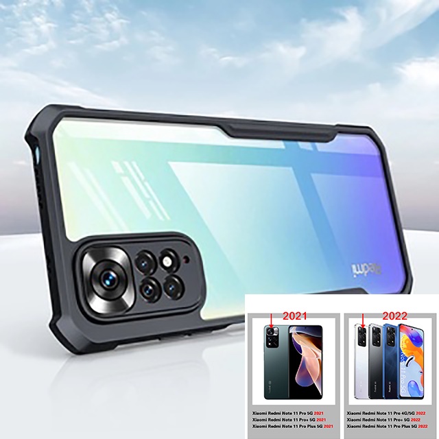 Caixa Xiaomi Redmi Note 11 PRO Plus 11 11S 2022 10 MAX 5G 4G 9 9S Capa Tampa Acrílica Transparente À Prova De Choque em Oferta na Shopee
