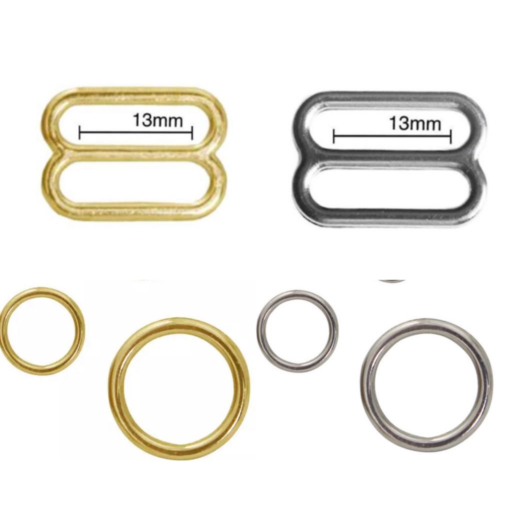 Regulador e Argola Sutiã 13mm Metal (50 pares) alta qualidade em Oferta na Shopee