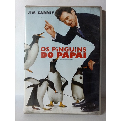 DVD Os Pinguins do Papai - Jim Carrey - Original